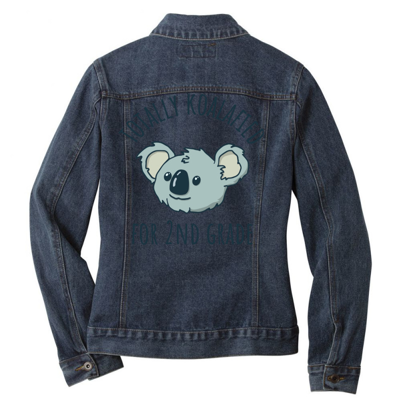 Second Grade Totally Koalafied Back To School Koal Ladies Denim Jacket by tofigasaadnaj | Artistshot