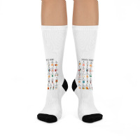 Coping Skills Alphabet School Counselor Mental Hea Crew Socks | Artistshot