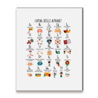 Coping Skills Alphabet School Counselor Mental Hea Metal Print Vertical | Artistshot