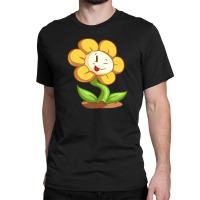 Undertale Smiling Flowey Classic T-shirt | Artistshot