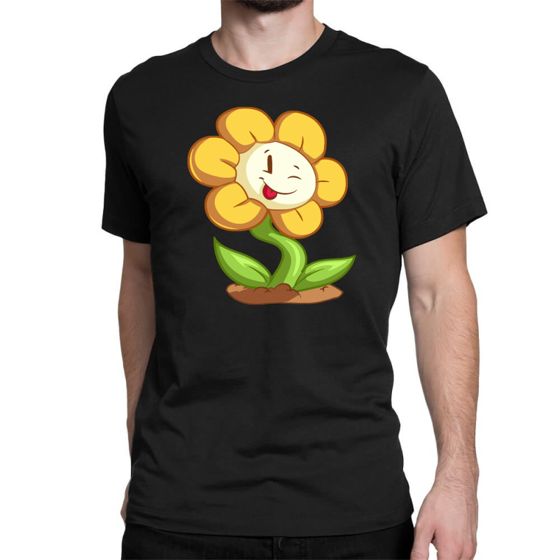 Undertale Smiling Flowey Classic T-shirt | Artistshot