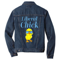 Liberal Chick Progressive Anti Trump Democratic So Men Denim Jacket | Artistshot