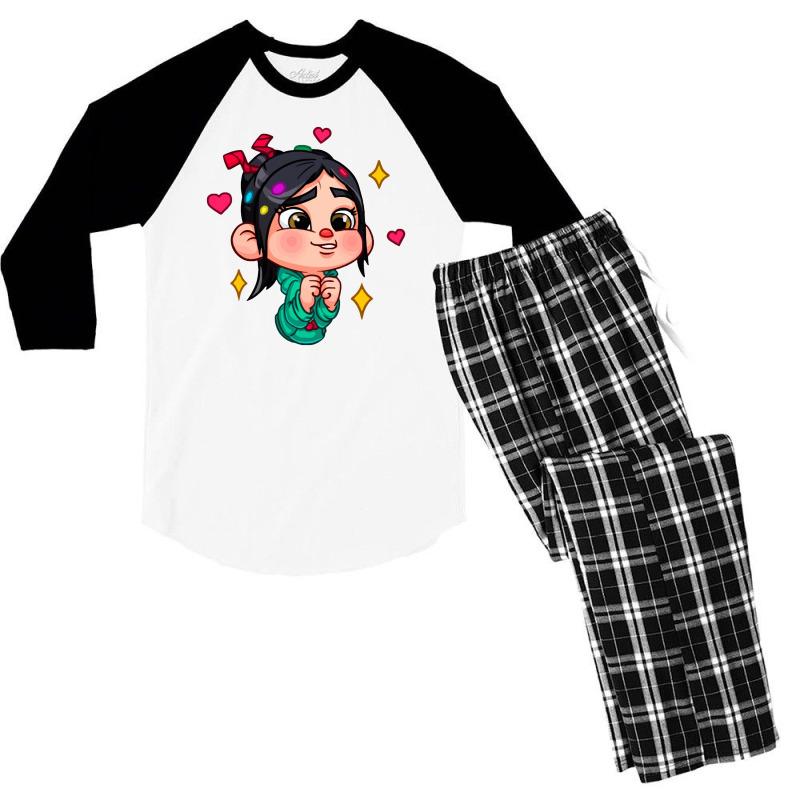 Vanellope Men's 3/4 Sleeve Pajama Set | Artistshot