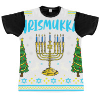 Merry Christmukkah Funny Jewish Hanukkah Christmas Graphic T-shirt | Artistshot