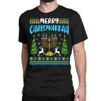 Merry Christmukkah Funny Jewish Hanukkah Christmas Classic T-shirt | Artistshot