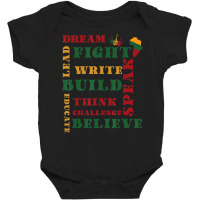 Dream Like Martin Lead Like Harriet Black History Baby Bodysuit | Artistshot