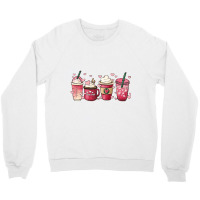 Valentine Coffee Heart Iced Coffee Lover Valentine Crewneck Sweatshirt | Artistshot