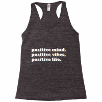 70s Retro Positive Mind Vibes Life Self Care Yoga Racerback Tank | Artistshot