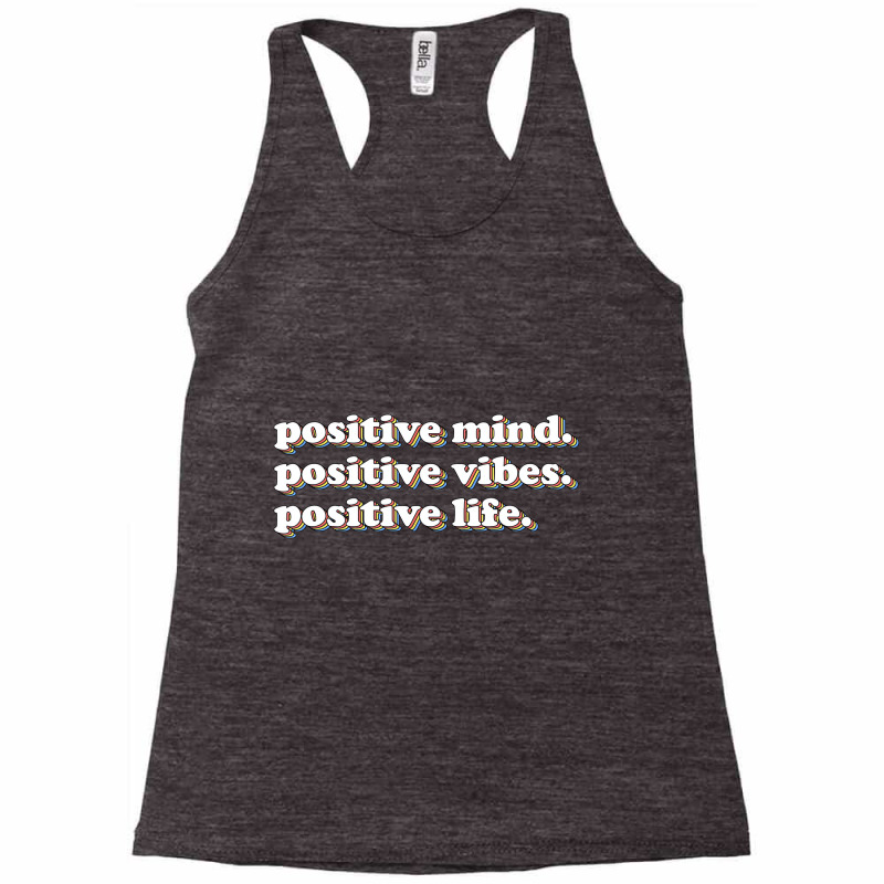 70s Retro Positive Mind Vibes Life Self Care Yoga Racerback Tank by yucalsye | Artistshot