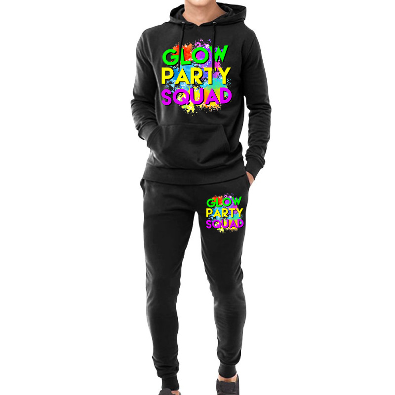 Glow Party Squad Halloween Costume T Shirt Hoodie & Jogger Set | Artistshot