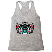 Alaska Native American Indian Tlingit Tribal Owl S Racerback Tank | Artistshot