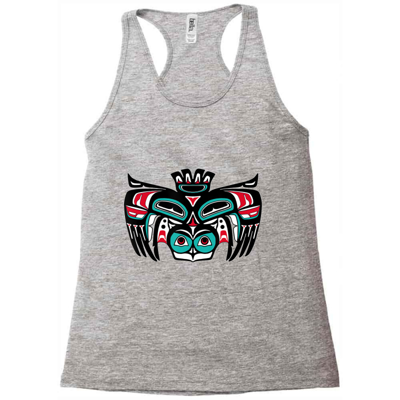 Alaska Native American Indian Tlingit Tribal Owl S Racerback Tank by refahnes | Artistshot