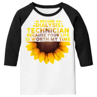 Cute Dialysis Technician For Men Women Hemodialysis Nurse T Shirt Youth 3/4 Sleeve | Artistshot