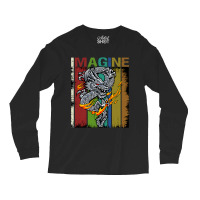 Imagine Fantastic Dragon Vintage Cool Art Long Sleeve Shirts | Artistshot