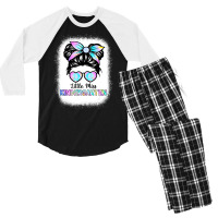 Little Miss Kindergarten Girls Back To School Shir Men's 3/4 Sleeve Pajama Set | Artistshot