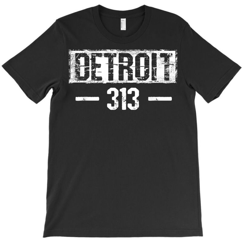 This Is My Detroit 313 Michigan Distressed T Shirt T-shirt | Artistshot