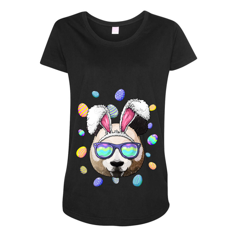 Panda Easter Bunny Ears Funny Easter Eggs Hunting Maternity Scoop Neck T-shirt by whoretacarpal | Artistshot