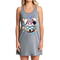 Panda Easter Bunny Ears Funny Easter Eggs Hunting Tank Dress | Artistshot