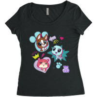 Littlest Pet Shop Pawsitively Cute Group T Shirt Women's Triblend Scoop T-shirt | Artistshot