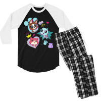 Littlest Pet Shop Pawsitively Cute Group T Shirt Men's 3/4 Sleeve Pajama Set | Artistshot