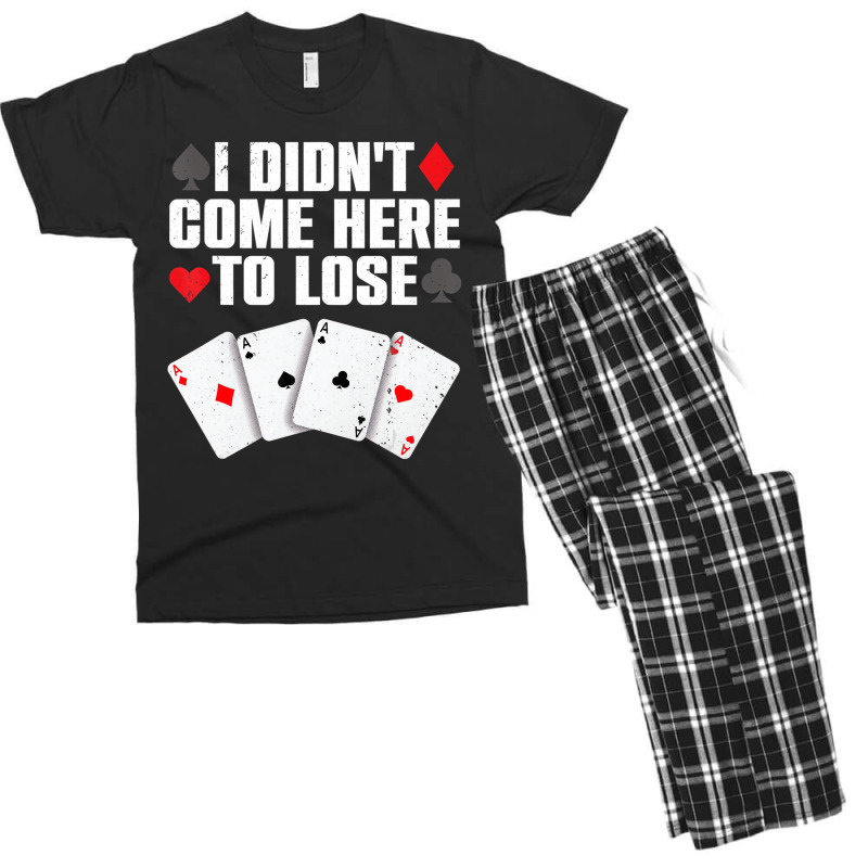 Funny Poker Player Design For Men Women Gamblers P Men's T-shirt Pajama Set | Artistshot