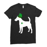 Funny Shamrock Smooth Fox Terrier St Patrick's Day Ladies Fitted T-shirt | Artistshot