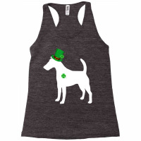 Funny Shamrock Smooth Fox Terrier St Patrick's Day Racerback Tank | Artistshot