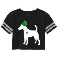 Funny Shamrock Smooth Fox Terrier St Patrick's Day Scorecard Crop Tee | Artistshot