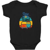 Time To Travel Baby Bodysuit | Artistshot