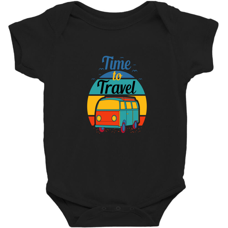 Time To Travel Baby Bodysuit by chris299 | Artistshot