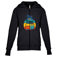 Time To Travel Youth Zipper Hoodie | Artistshot