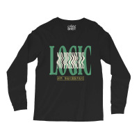 Logic No Pressure Wavy Navy Pullover Hoodie Long Sleeve Shirts | Artistshot