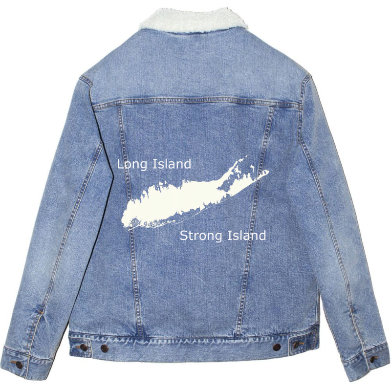 Long Island Strong Island T Shirt Unisex Sherpa-Lined Denim Jacket by kranendon | Artistshot