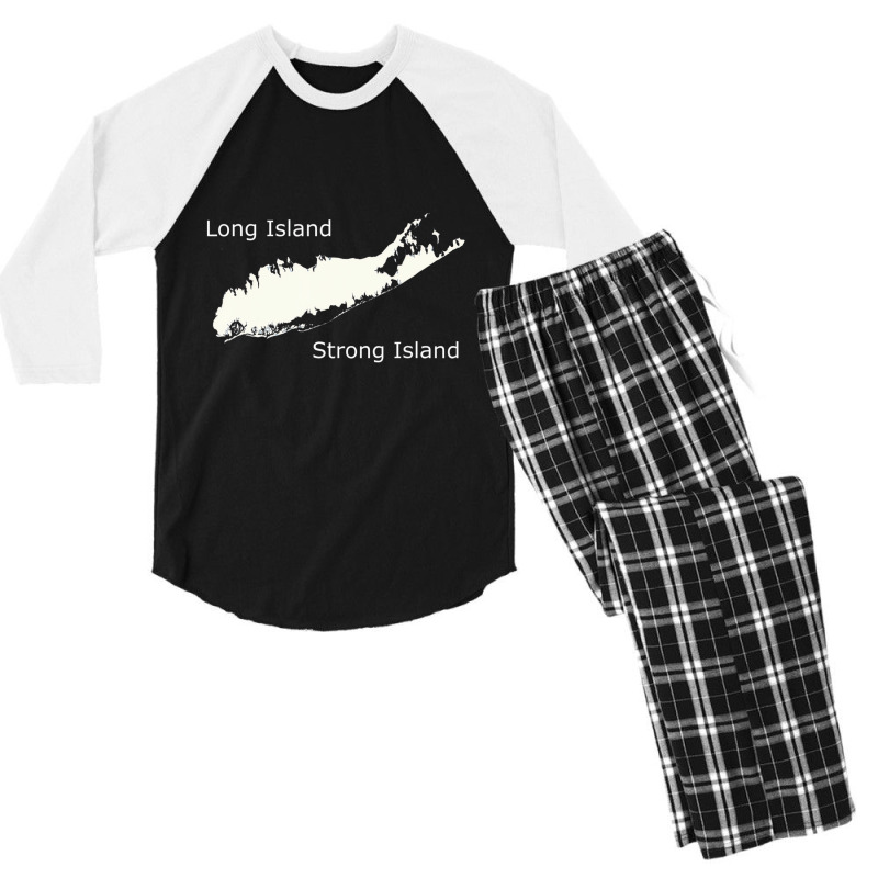 Long Island Strong Island T Shirt Men's 3/4 Sleeve Pajama Set by kranendon | Artistshot