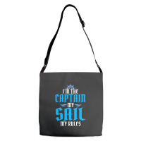 Sailing Sailboat Boat Sea Gift For Anglers Who Lov Adjustable Strap Totes | Artistshot