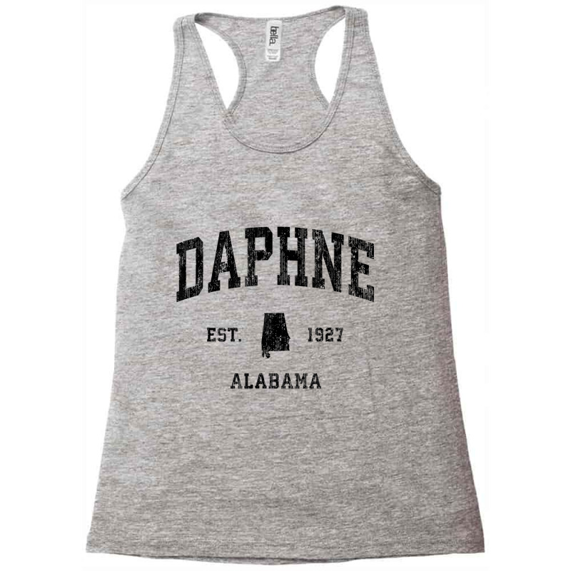 Daphne Alabama Al Vintage Athletic Black Sports De Racerback Tank by galloywa | Artistshot