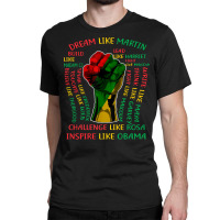 Black History Month Inspirational Leaders Power Fi Classic T-shirt | Artistshot