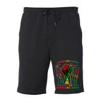 Black History Month Inspirational Leaders Power Fi Fleece Short | Artistshot