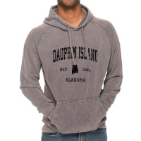 Dauphin Island Alabama Al Vintage Athletic Black S Vintage Hoodie | Artistshot