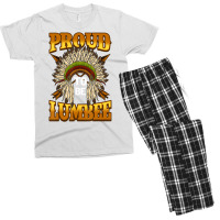 Proud To Be Lumbee Native American Headdress India Men's T-shirt Pajama Set | Artistshot