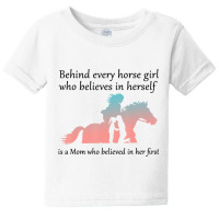 Behind Every Horse Girl Who Belives In Herself Is Baby Tee | Artistshot