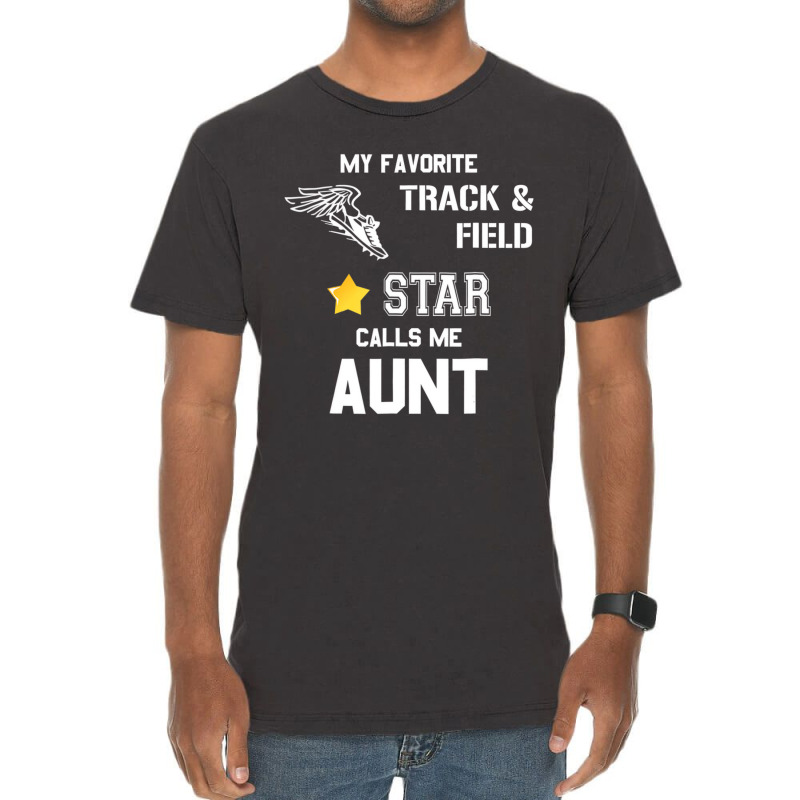 Proud Track & Field Aunt T Shirt Vintage T-Shirt by bettincam | Artistshot