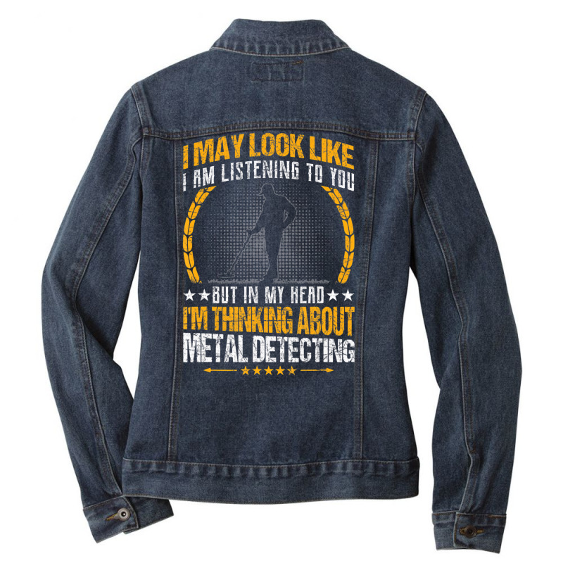 Metal Detecting   Detectorists T Shirt Ladies Denim Jacket by noletjzbra | Artistshot