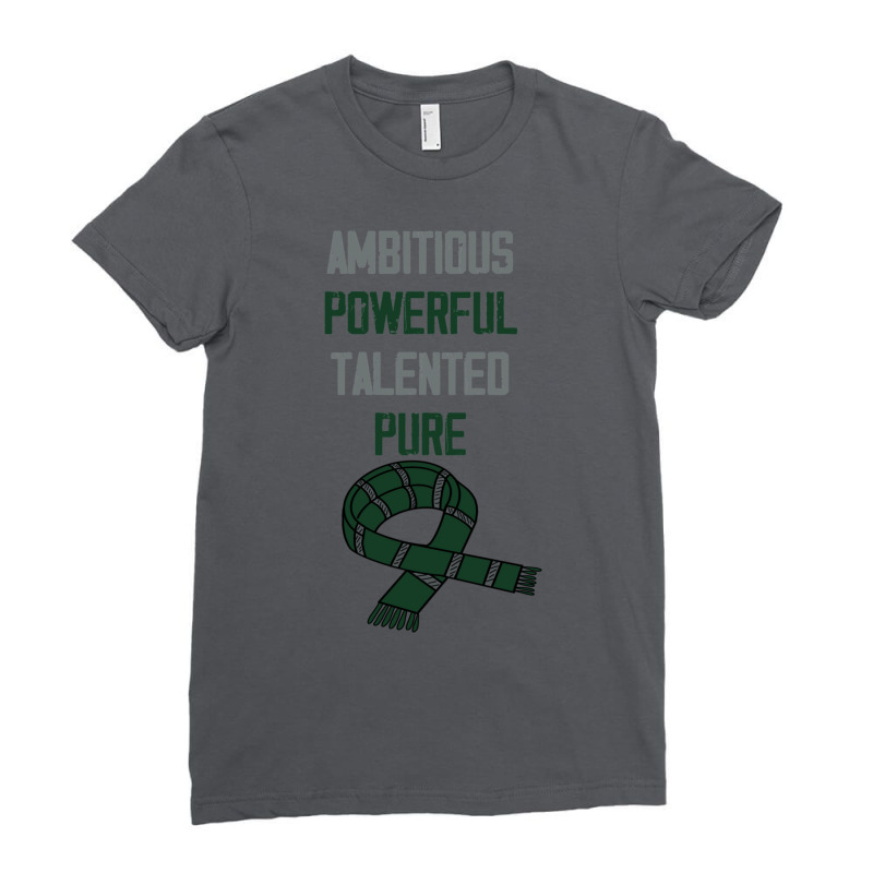 Ambitious Powerful Talented Pure Scarf 2   1 Ladies Fitted T-Shirt by clemontaingm | Artistshot