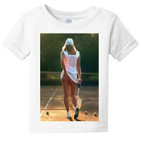 Tennis Girl Martin Elliott Baby Tee | Artistshot