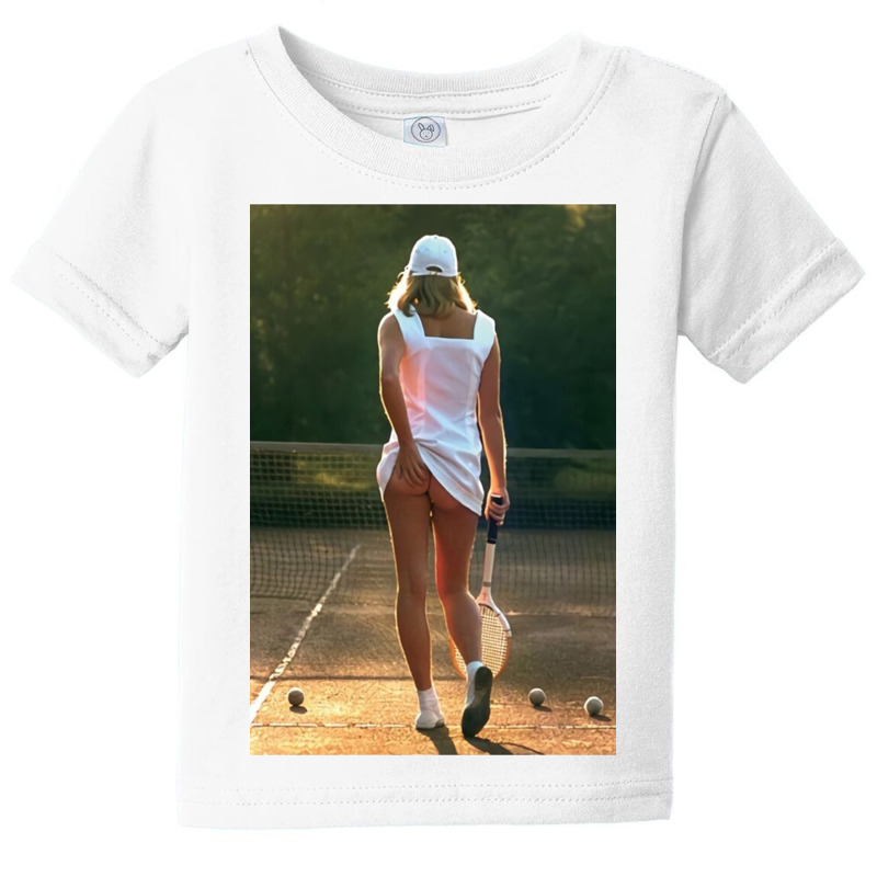 Tennis Girl Martin Elliott Baby Tee | Artistshot