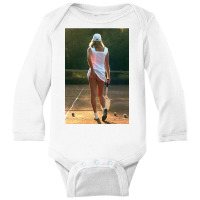 Tennis Girl Martin Elliott Long Sleeve Baby Bodysuit | Artistshot