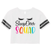 Sleepover Squad Slumber Party Cute Pajama Party Sl Scorecard Crop Tee | Artistshot