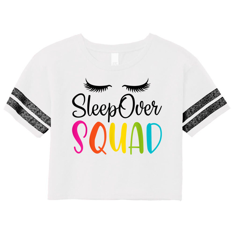 Sleepover Squad Slumber Party Cute Pajama Party Sl Scorecard Crop Tee by tostado | Artistshot