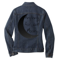 Anything For Our Moony All The Young Dudes Quote Ladies Denim Jacket | Artistshot